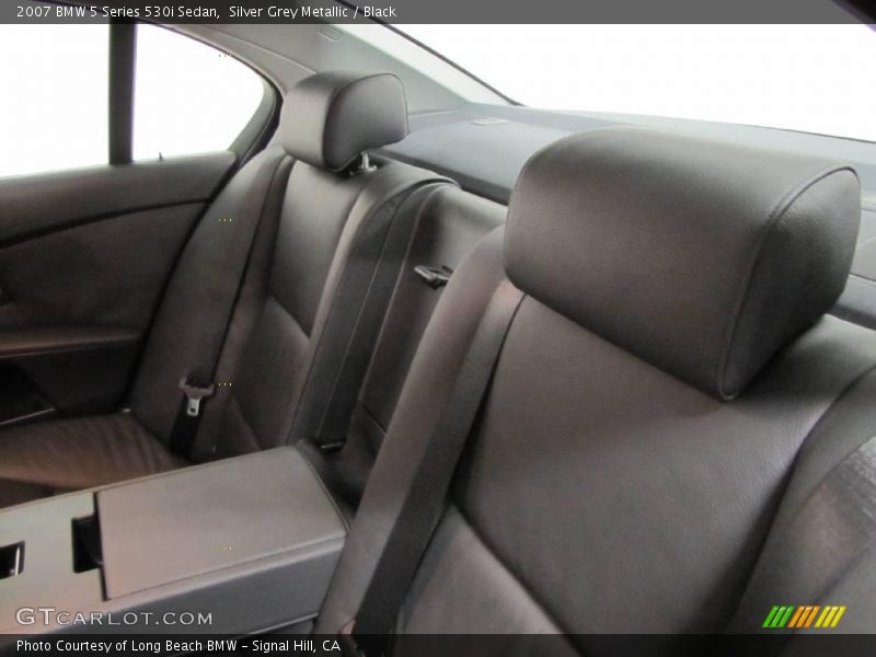 Silver Grey Metallic / Black 2007 BMW 5 Series 530i Sedan