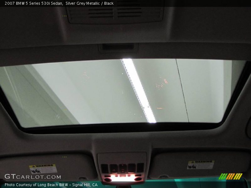 Silver Grey Metallic / Black 2007 BMW 5 Series 530i Sedan