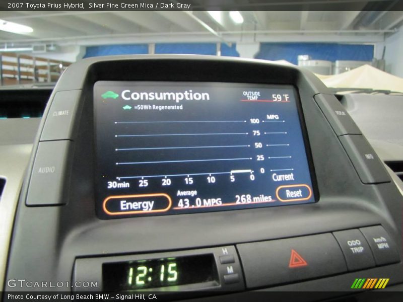 Silver Pine Green Mica / Dark Gray 2007 Toyota Prius Hybrid