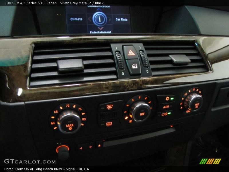 Silver Grey Metallic / Black 2007 BMW 5 Series 530i Sedan