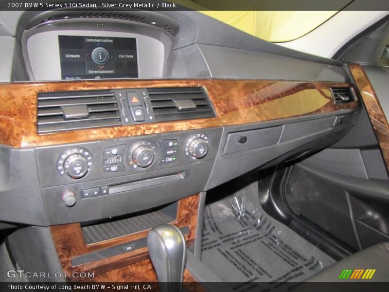Silver Grey Metallic / Black 2007 BMW 5 Series 530i Sedan