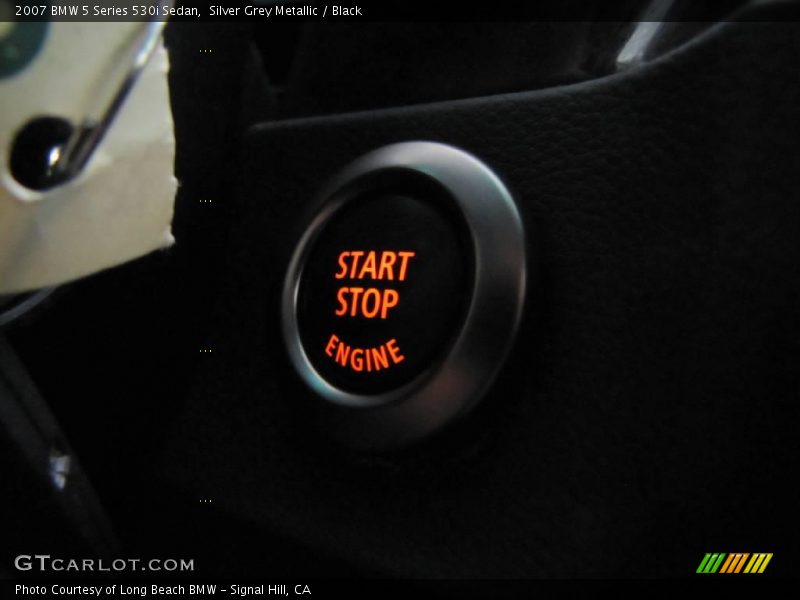 Silver Grey Metallic / Black 2007 BMW 5 Series 530i Sedan