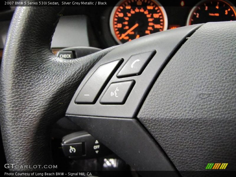 Silver Grey Metallic / Black 2007 BMW 5 Series 530i Sedan