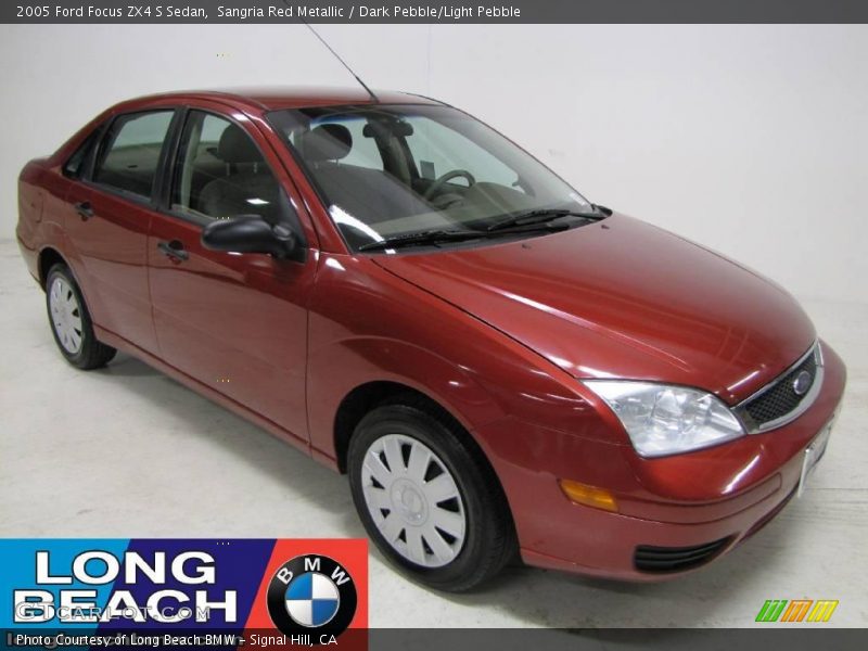 Sangria Red Metallic / Dark Pebble/Light Pebble 2005 Ford Focus ZX4 S Sedan