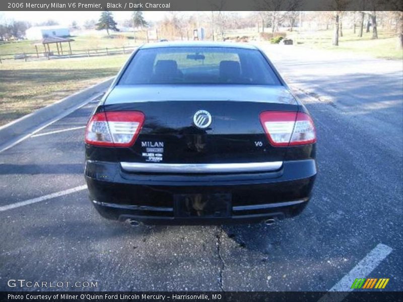 Black / Dark Charcoal 2006 Mercury Milan V6 Premier