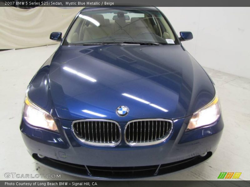 Mystic Blue Metallic / Beige 2007 BMW 5 Series 525i Sedan