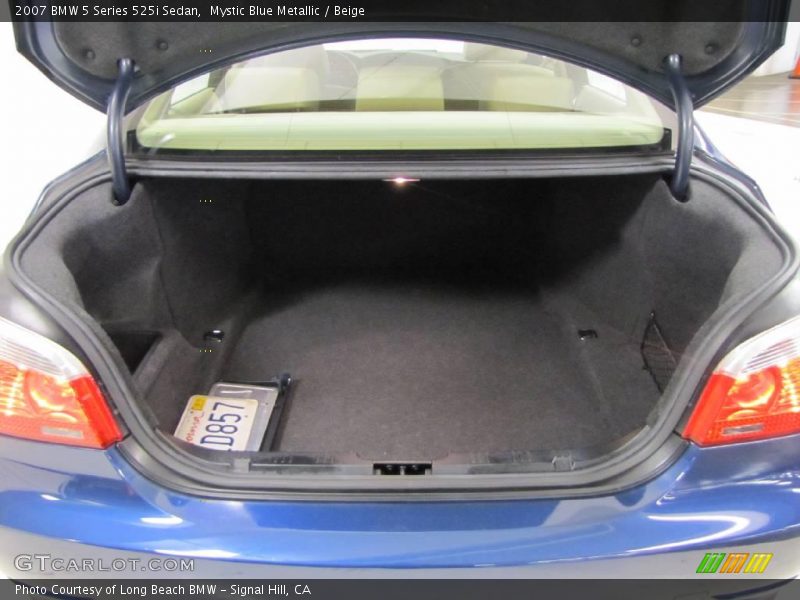 Mystic Blue Metallic / Beige 2007 BMW 5 Series 525i Sedan