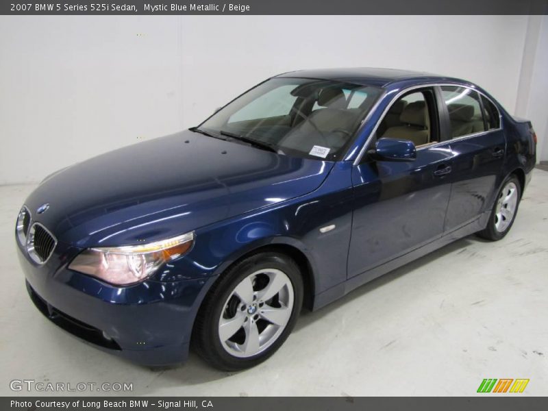 Mystic Blue Metallic / Beige 2007 BMW 5 Series 525i Sedan