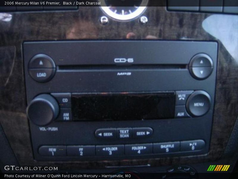 Black / Dark Charcoal 2006 Mercury Milan V6 Premier
