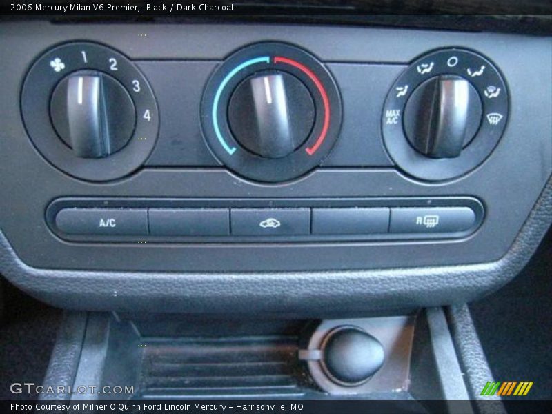 Black / Dark Charcoal 2006 Mercury Milan V6 Premier