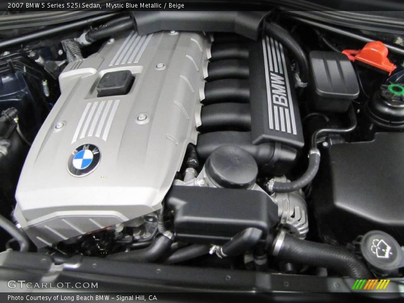 Mystic Blue Metallic / Beige 2007 BMW 5 Series 525i Sedan