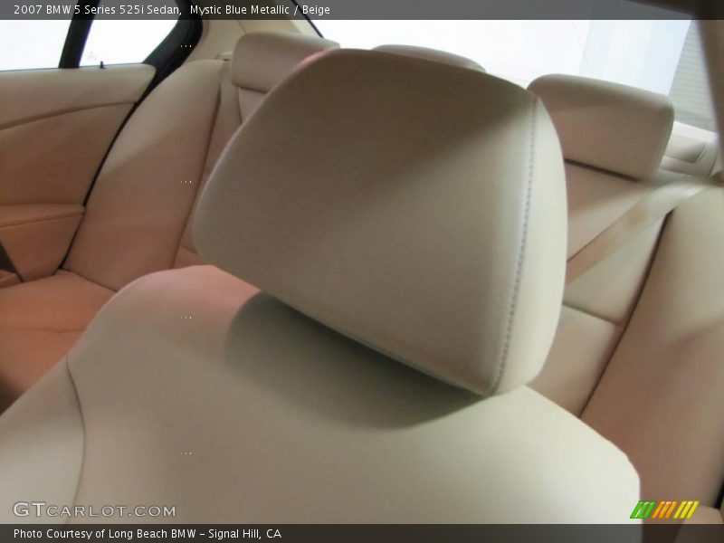 Mystic Blue Metallic / Beige 2007 BMW 5 Series 525i Sedan