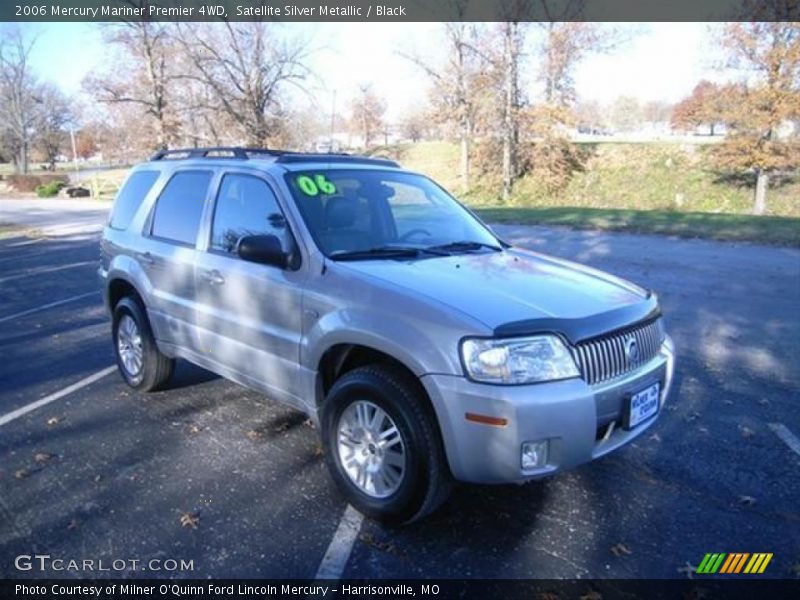 Satellite Silver Metallic / Black 2006 Mercury Mariner Premier 4WD