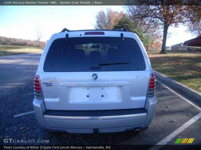 Satellite Silver Metallic / Black 2006 Mercury Mariner Premier 4WD