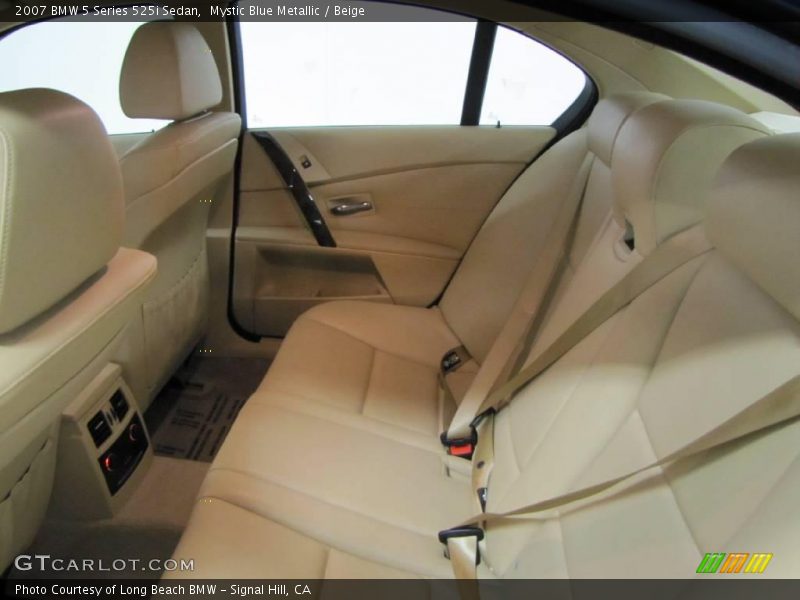 Mystic Blue Metallic / Beige 2007 BMW 5 Series 525i Sedan