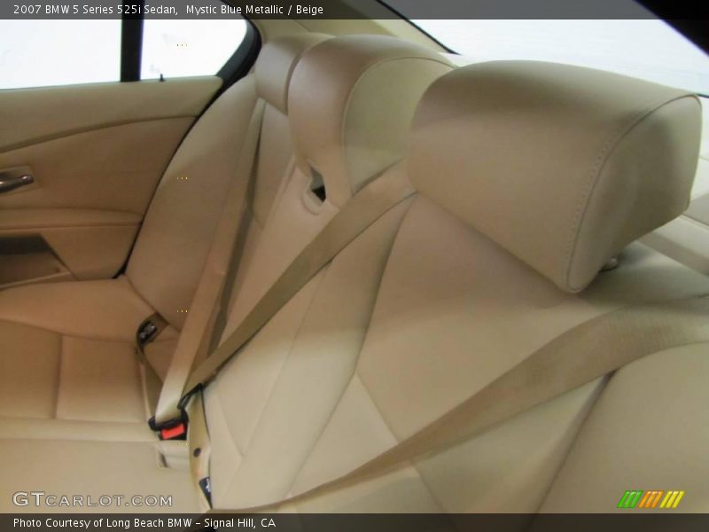 Mystic Blue Metallic / Beige 2007 BMW 5 Series 525i Sedan