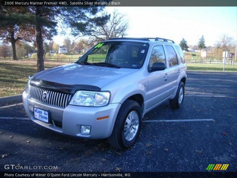 Satellite Silver Metallic / Black 2006 Mercury Mariner Premier 4WD