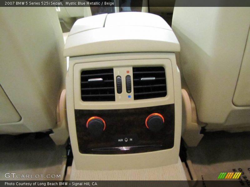 Mystic Blue Metallic / Beige 2007 BMW 5 Series 525i Sedan