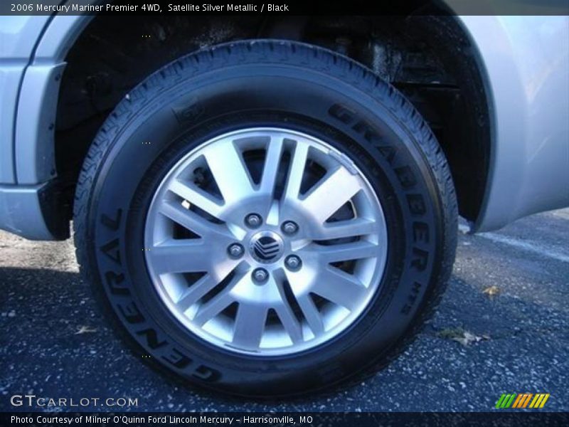 Satellite Silver Metallic / Black 2006 Mercury Mariner Premier 4WD