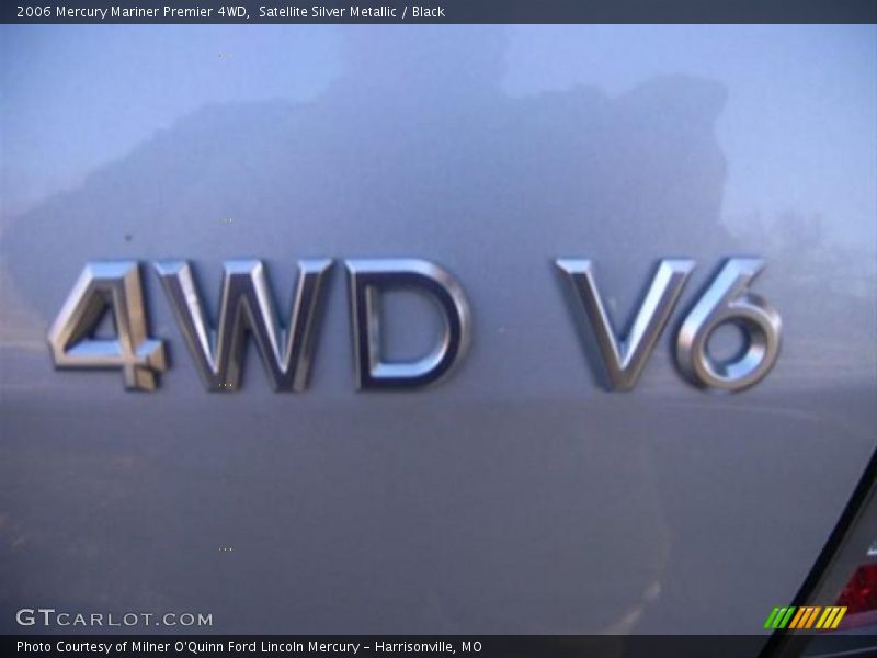 Satellite Silver Metallic / Black 2006 Mercury Mariner Premier 4WD