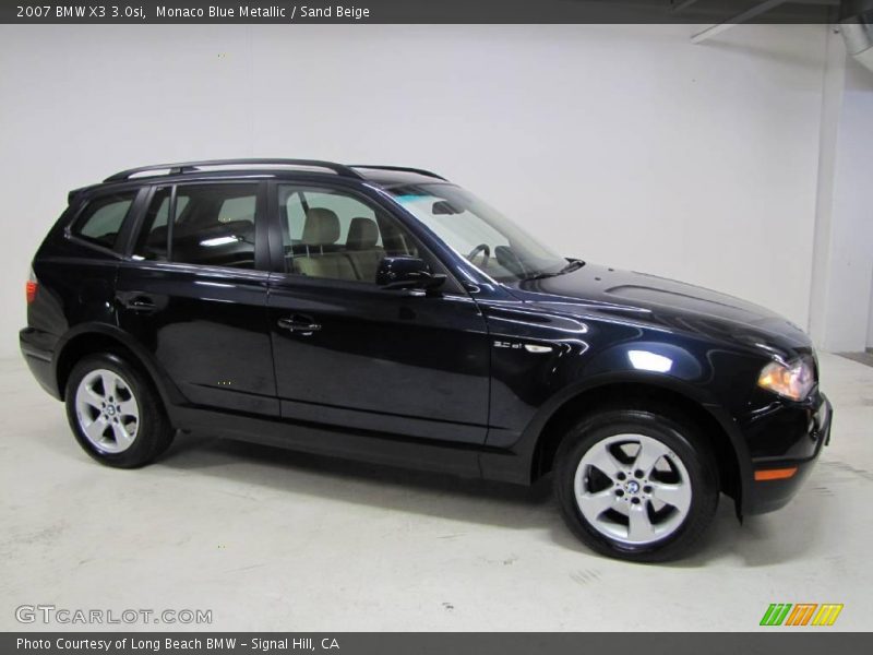 Monaco Blue Metallic / Sand Beige 2007 BMW X3 3.0si