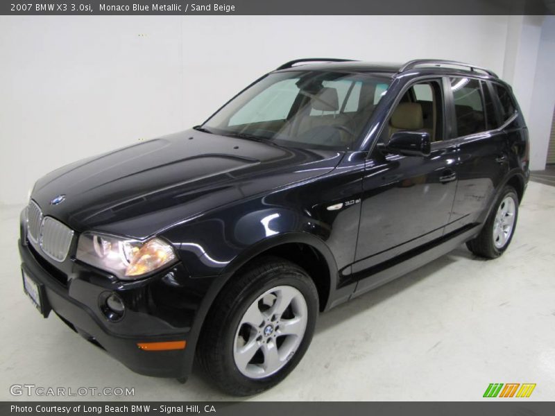 Monaco Blue Metallic / Sand Beige 2007 BMW X3 3.0si