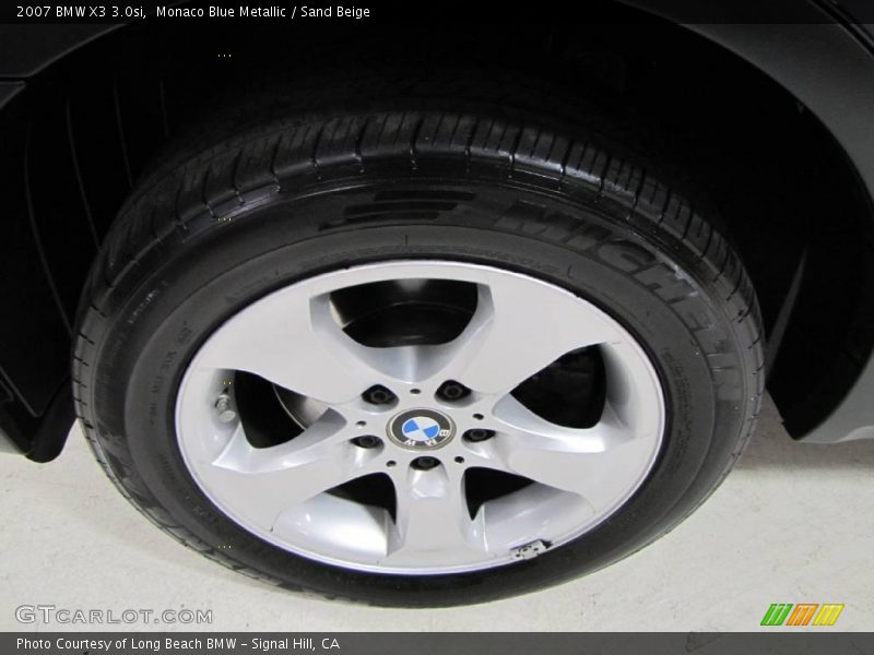 Monaco Blue Metallic / Sand Beige 2007 BMW X3 3.0si