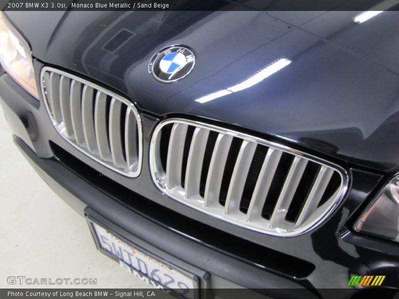 Monaco Blue Metallic / Sand Beige 2007 BMW X3 3.0si
