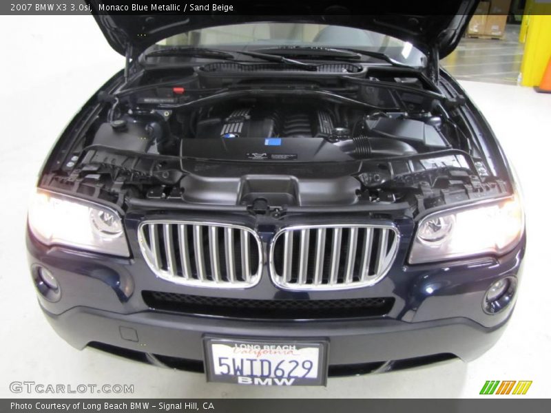 Monaco Blue Metallic / Sand Beige 2007 BMW X3 3.0si