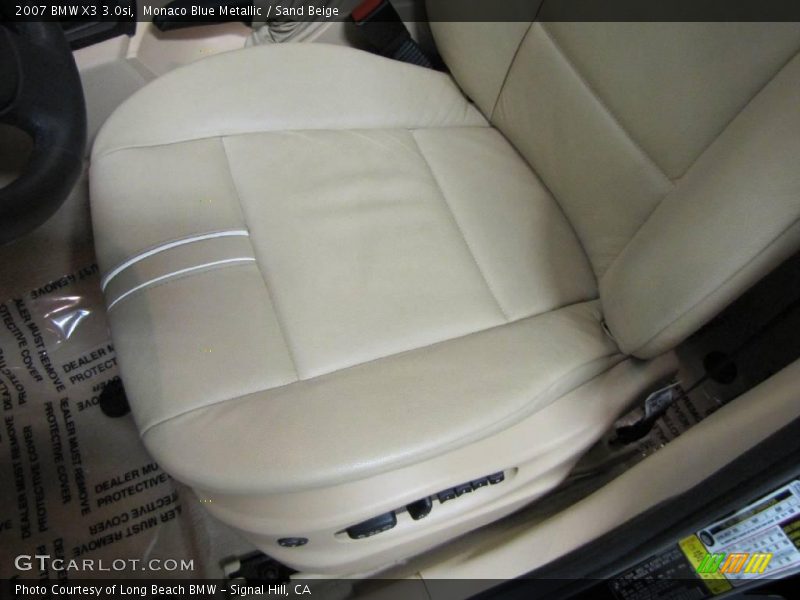Monaco Blue Metallic / Sand Beige 2007 BMW X3 3.0si