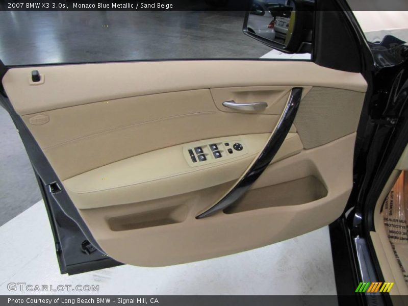 Monaco Blue Metallic / Sand Beige 2007 BMW X3 3.0si