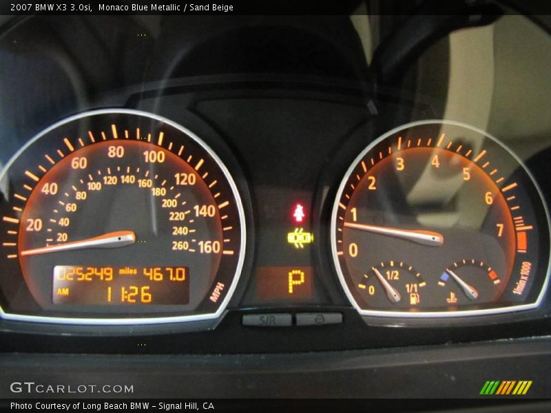 Monaco Blue Metallic / Sand Beige 2007 BMW X3 3.0si