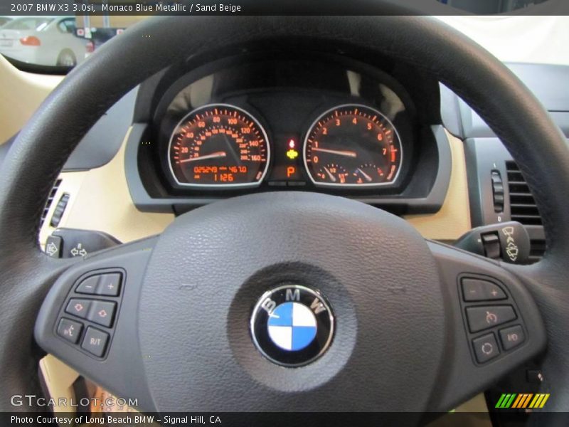 Monaco Blue Metallic / Sand Beige 2007 BMW X3 3.0si