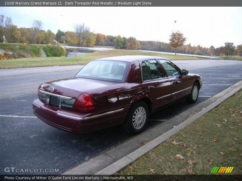 Dark Toreador Red Metallic / Medium Light Stone 2008 Mercury Grand Marquis LS