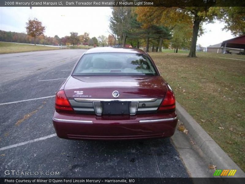 Dark Toreador Red Metallic / Medium Light Stone 2008 Mercury Grand Marquis LS