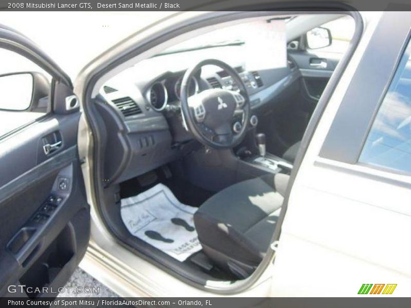 Desert Sand Metallic / Black 2008 Mitsubishi Lancer GTS