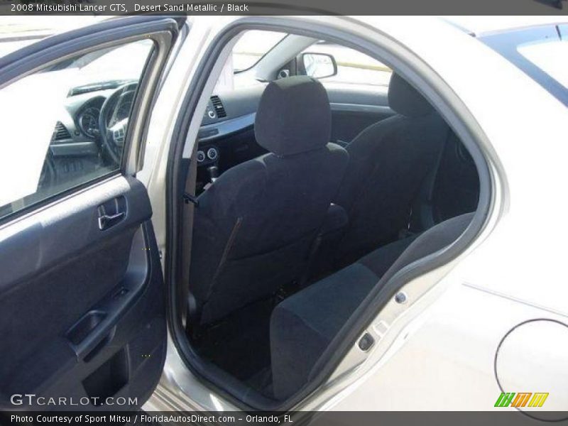 Desert Sand Metallic / Black 2008 Mitsubishi Lancer GTS