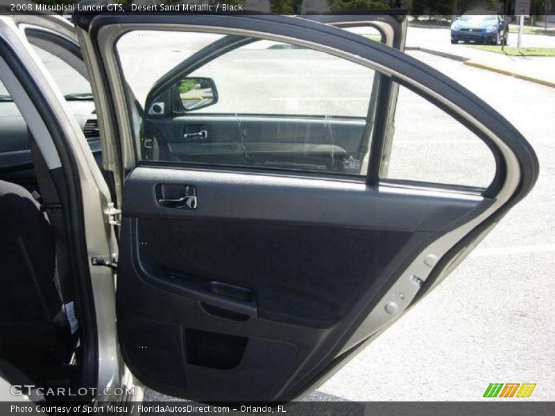 Desert Sand Metallic / Black 2008 Mitsubishi Lancer GTS
