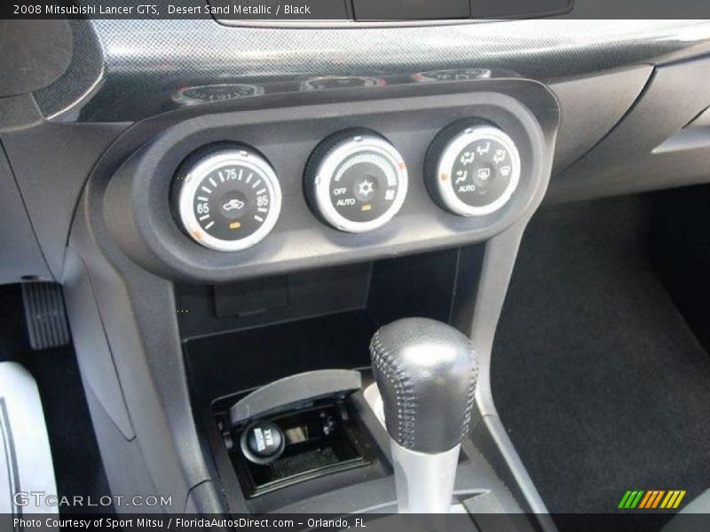 Desert Sand Metallic / Black 2008 Mitsubishi Lancer GTS