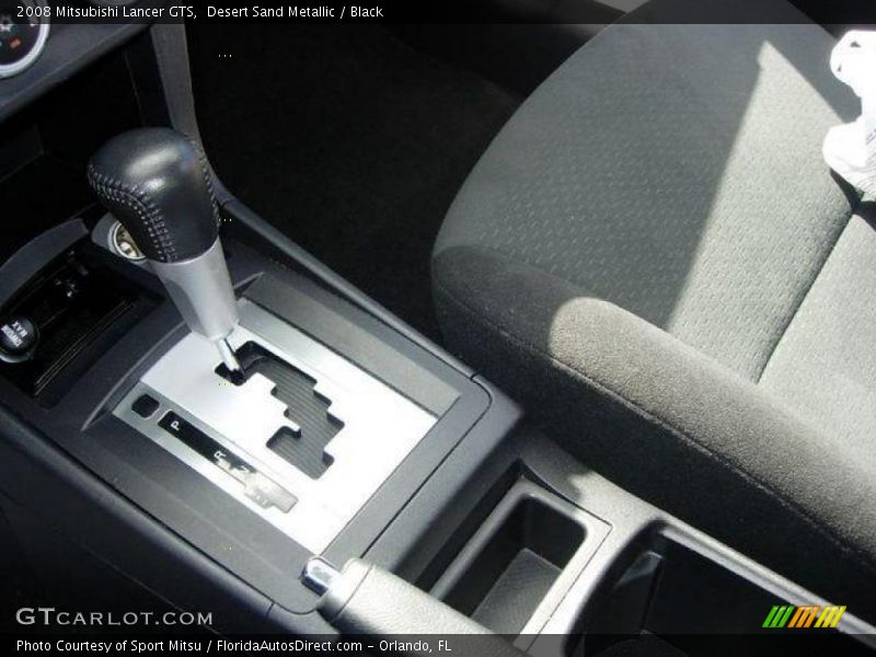 Desert Sand Metallic / Black 2008 Mitsubishi Lancer GTS