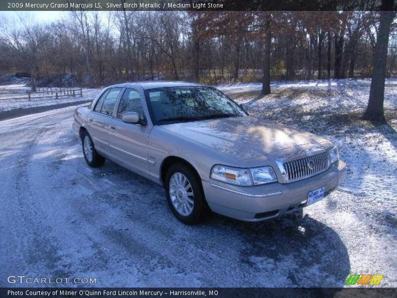 Silver Birch Metallic / Medium Light Stone 2009 Mercury Grand Marquis LS