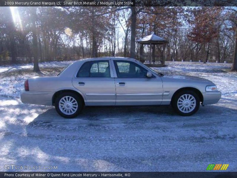 Silver Birch Metallic / Medium Light Stone 2009 Mercury Grand Marquis LS