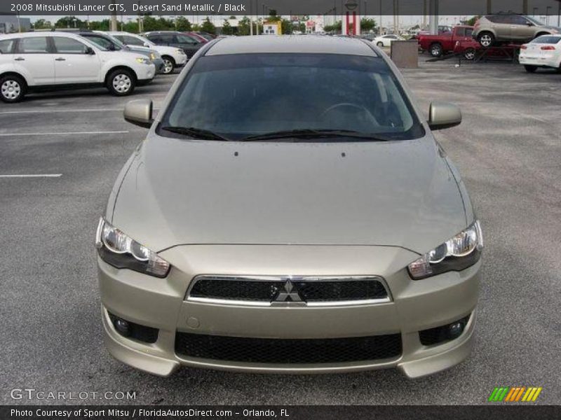 Desert Sand Metallic / Black 2008 Mitsubishi Lancer GTS