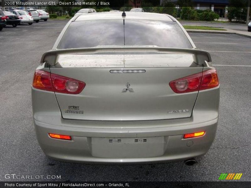 Desert Sand Metallic / Black 2008 Mitsubishi Lancer GTS