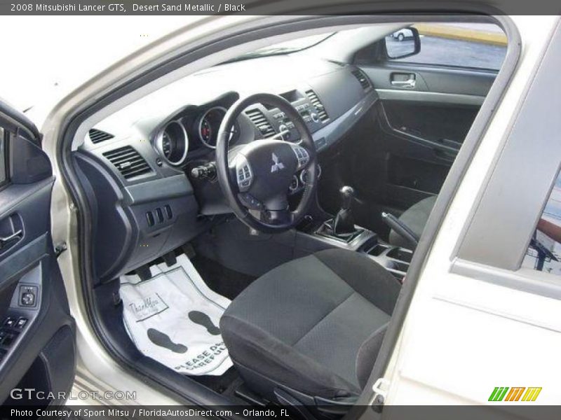 Desert Sand Metallic / Black 2008 Mitsubishi Lancer GTS