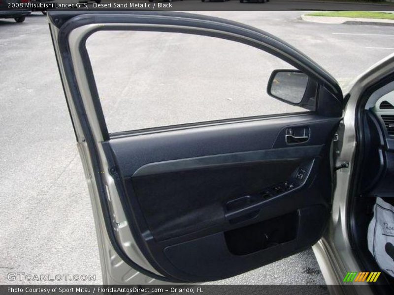 Desert Sand Metallic / Black 2008 Mitsubishi Lancer GTS