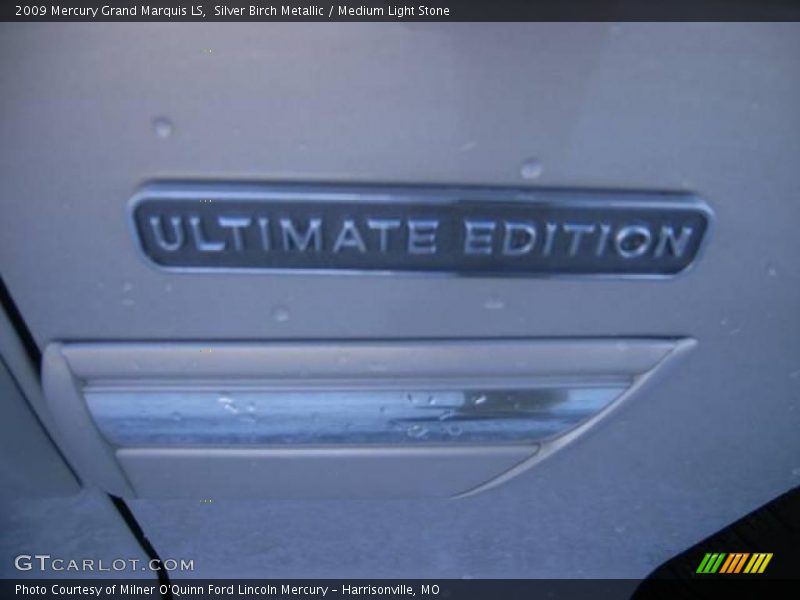Silver Birch Metallic / Medium Light Stone 2009 Mercury Grand Marquis LS