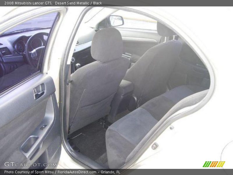 Desert Sand Metallic / Black 2008 Mitsubishi Lancer GTS