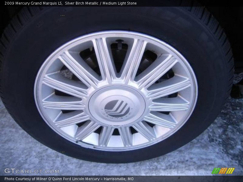 Silver Birch Metallic / Medium Light Stone 2009 Mercury Grand Marquis LS