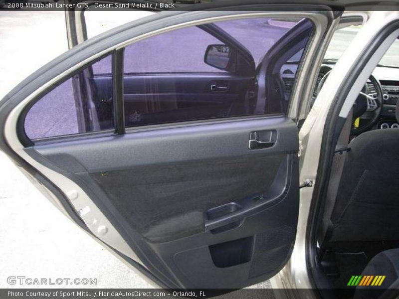 Desert Sand Metallic / Black 2008 Mitsubishi Lancer GTS
